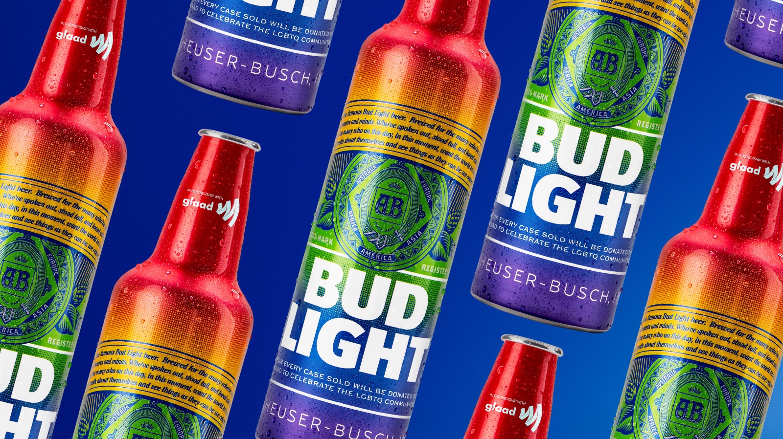 Bud Light Celebrates World Pride with Rainbow-Inspired Bottles Benefitting GLAAD